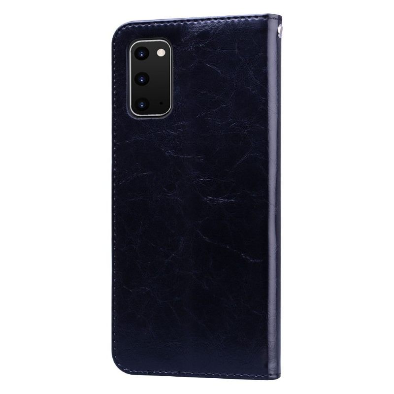 Cover voor Samsung Galaxy S20 Luxe Vintage Leereffect