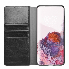 Flip Case voor Samsung Galaxy S20 Handgemaakt Echt Leer