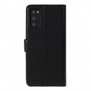 Folio-hoesje voor Samsung Galaxy S20 Anti-fall Kaiyue-imitatieleer