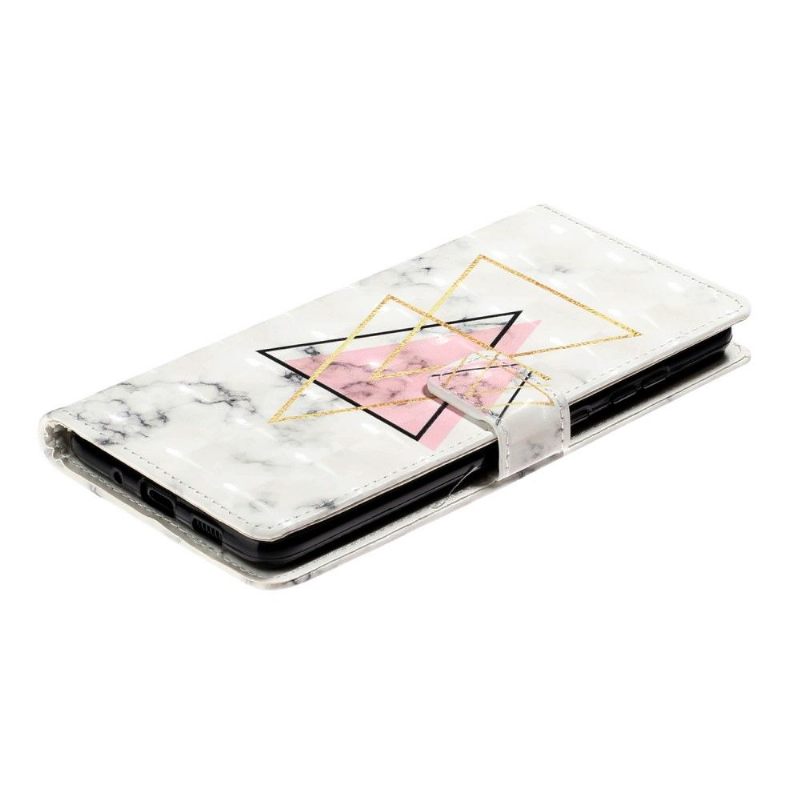 Folio-hoesje voor Samsung Galaxy S20 Marmeren Driehoeken