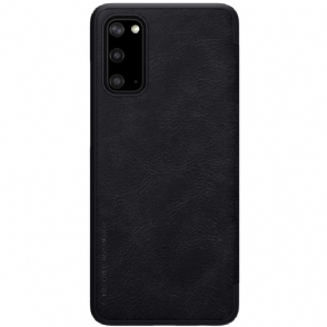 Folio-hoesje voor Samsung Galaxy S20 Nillkin Qin-serie Kunstleer