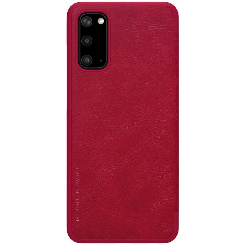Folio-hoesje voor Samsung Galaxy S20 Nillkin Qin-serie Kunstleer