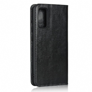 Folio-hoesje voor Samsung Galaxy S20 Ondersteuningsfunctie Voor Leren Kaarthouder