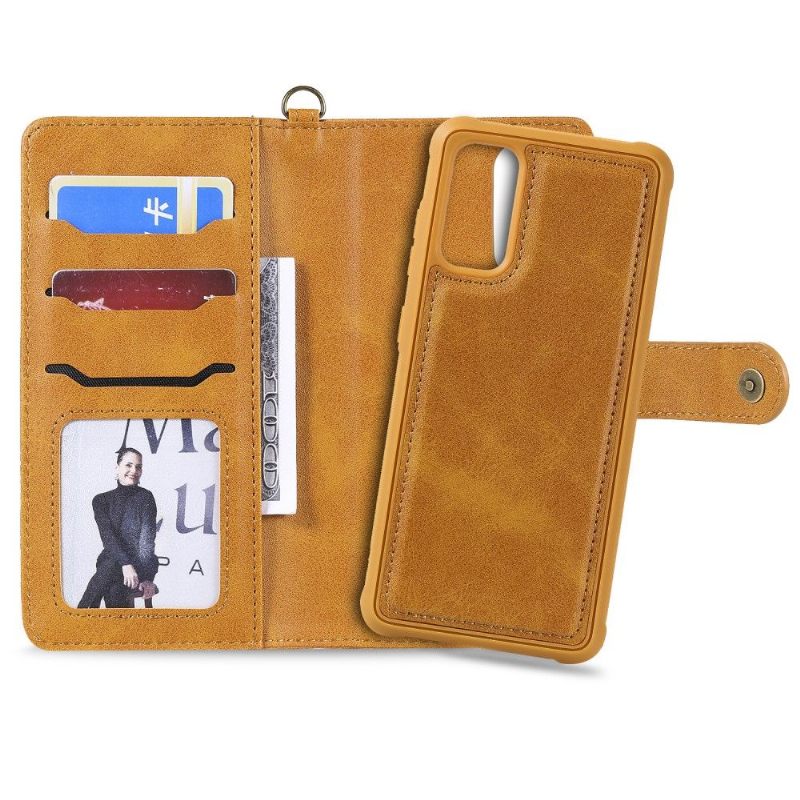 Hoesje Folio-hoesje voor Samsung Galaxy S20 2 in 1 Retro Kunstleer