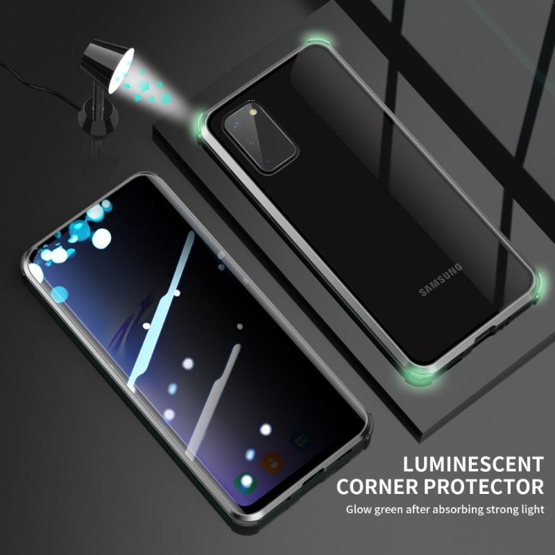 Hoesje voor Samsung Galaxy S20 Afneembaar Gehard Glas Met Privacyfilter