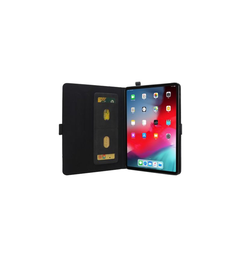 Cover iPad Pro 12.9 2018 Leder Effect Stand Kaarthouder