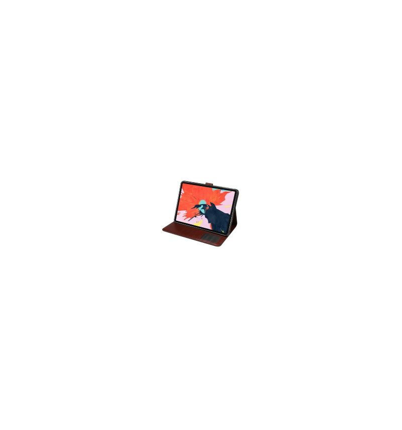 iPad Pro 12.9 2018 Oxford Stof Effect Cover - Marineblauw