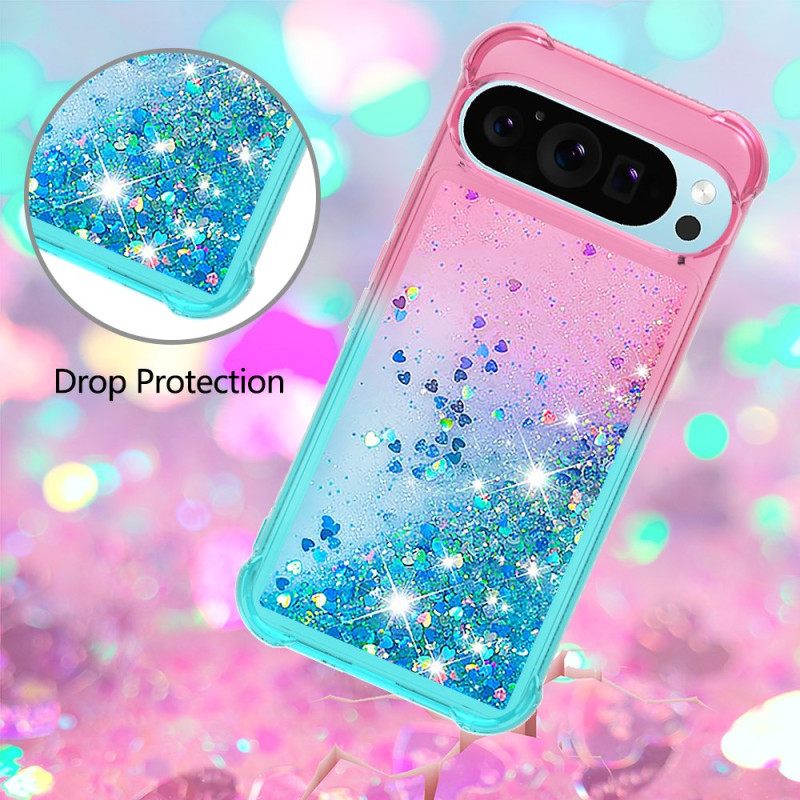 Cover Hoesje Google Pixel 10 Pro Xl Telefoonhoesje Glitter Met Kleurverloop