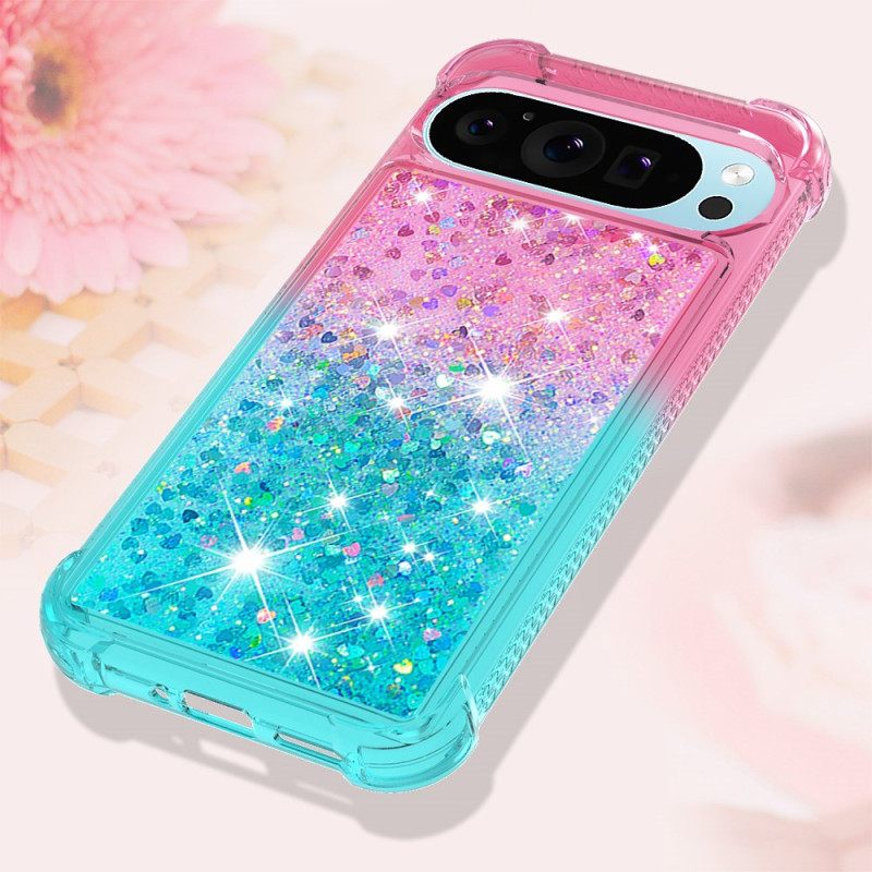 Cover Hoesje Google Pixel 10 Pro Xl Telefoonhoesje Glitter Met Kleurverloop