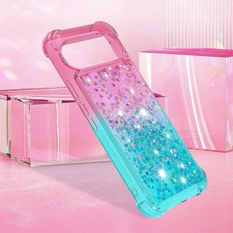 Cover Hoesje Google Pixel 10 Pro Xl Telefoonhoesje Glitter Met Kleurverloop