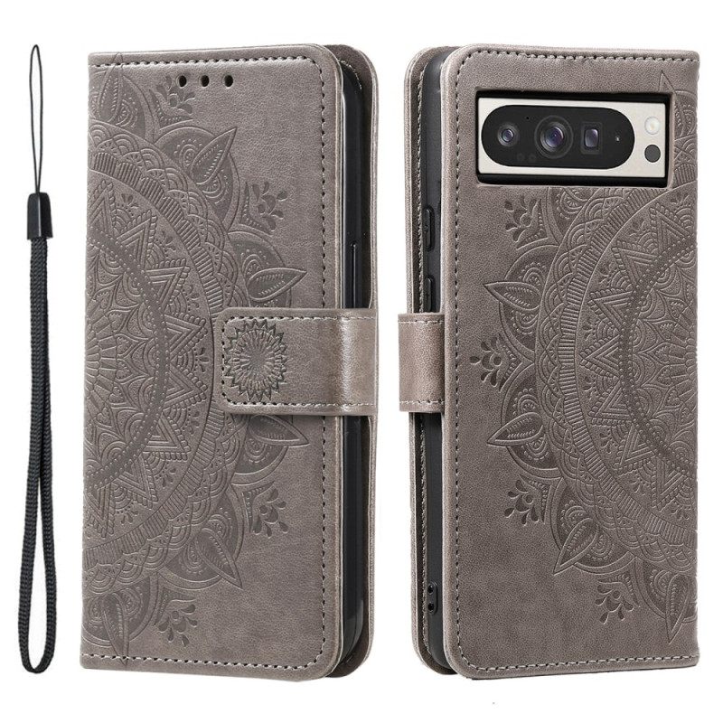 Flip Case Leren Google Pixel 10 Pro Xl Mandala Zon