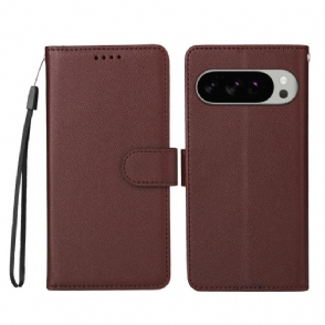 Flip Case Leren Google Pixel 10 Pro Xl Rfid-blokkering