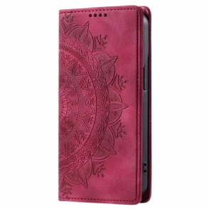 Folio-hoesje Google Pixel 10 Pro Xl Mandala Suède-effect Bescherming Hoesje
