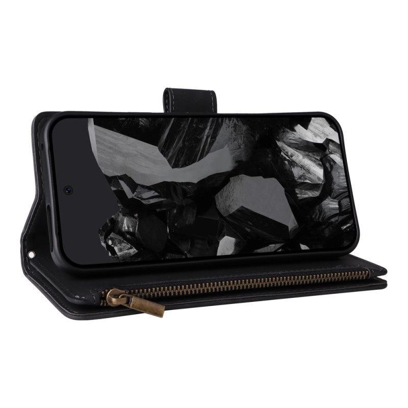 Folio-hoesje Google Pixel 10 Pro Xl Premium Suède Portemonnee