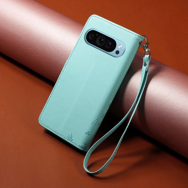 Folio-hoesje Google Pixel 10 Pro Xl Rfid-blokkering En Hondenpatroon