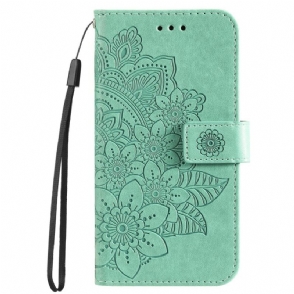 Folio-hoesje Google Pixel 10 Pro Xl Telefoonhoesje Mandala-print Met Bandje