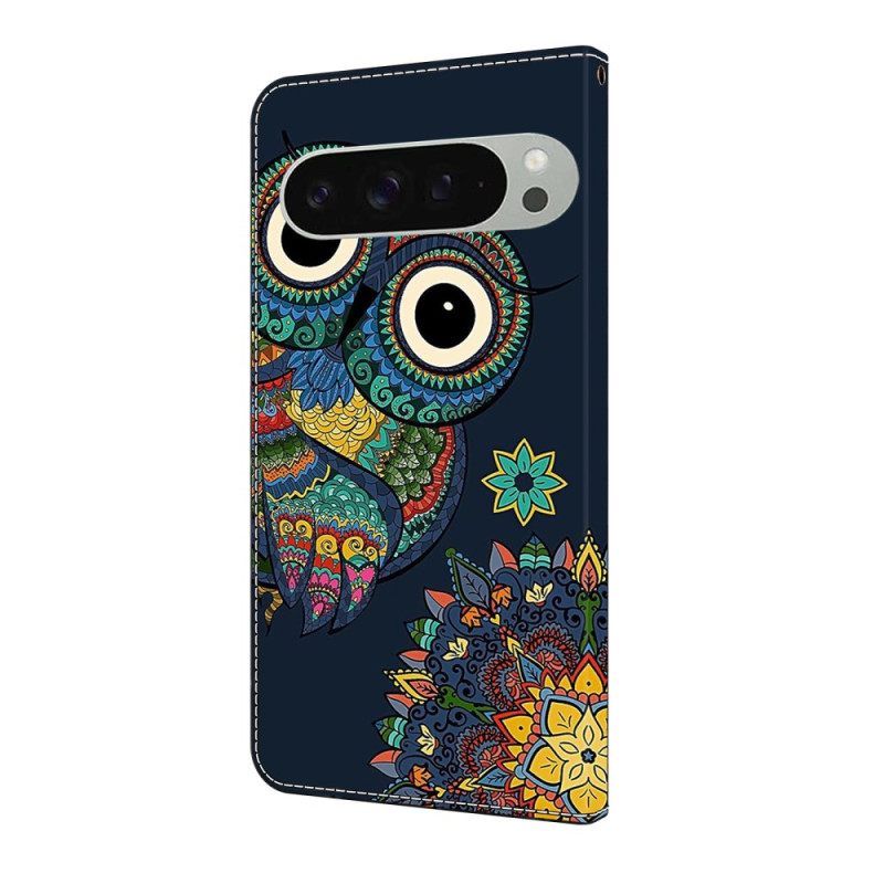 Folio-hoesje Google Pixel 10 Pro Xl Telefoonhoesje Mandala-uil