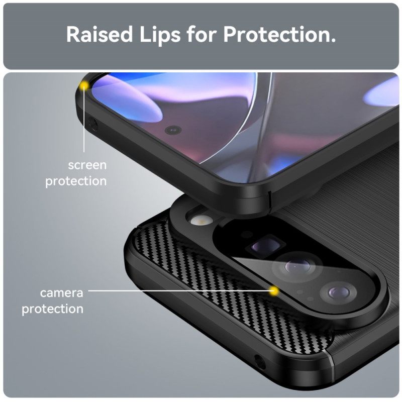 Hoesje Google Pixel 10 Pro Xl Geborsteld Koolstofvezel