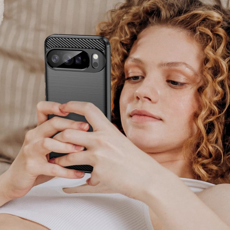 Hoesje Google Pixel 10 Pro Xl Geborsteld Koolstofvezel