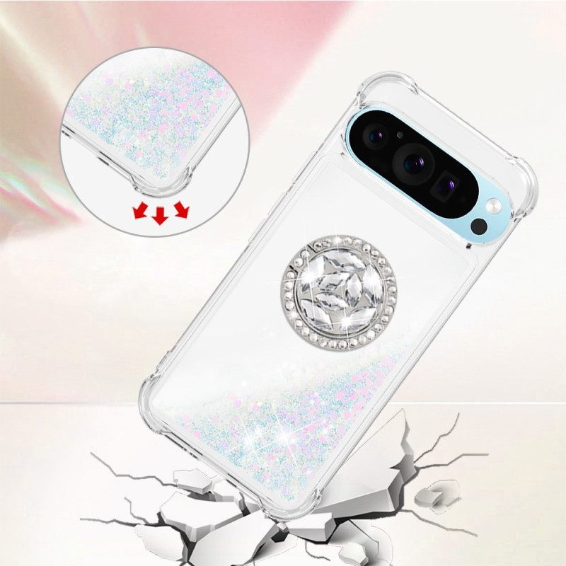 Hoesje Google Pixel 10 Pro Xl Glitter Met Ringhouder
