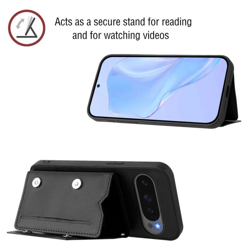 Hoesje Google Pixel 10 Pro Xl Kaarthouder En Bandje