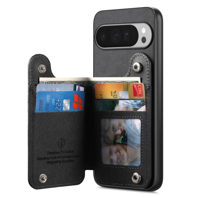 Hoesje Google Pixel 10 Pro Xl Kaarthouder En Ring Bescherming Hoesje