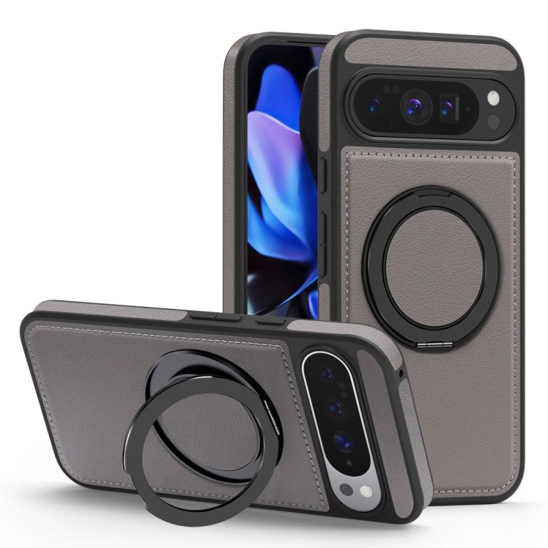 Hoesje Google Pixel 10 Pro Xl Magsafe-compatibele Ringhouder Suède-effect