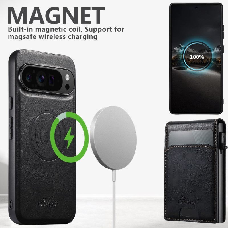 Hoesje Google Pixel 10 Pro Xl Suteni-kaarthouder En Geïntegreerde Standaard