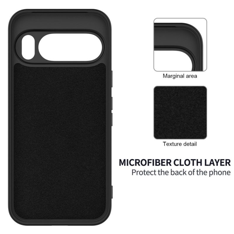 Hoesje Google Pixel 10 Pro Xl Vloeibaar Siliconen Bandje Bescherming Hoesje