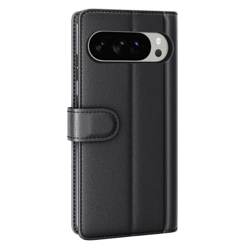 Leren Hoesje Google Pixel 10 Pro Xl Echt Leer Bescherming Hoesje