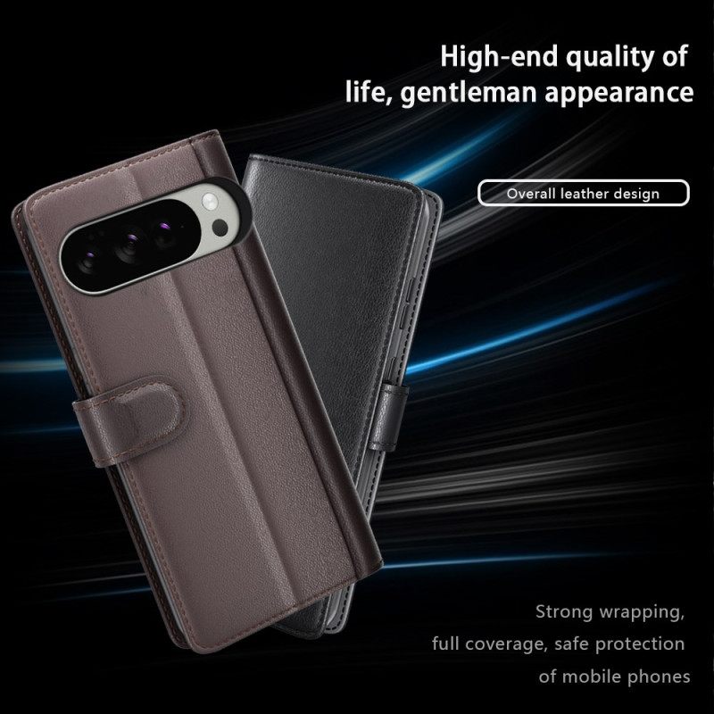 Leren Hoesje Google Pixel 10 Pro Xl Echt Leer Bescherming Hoesje