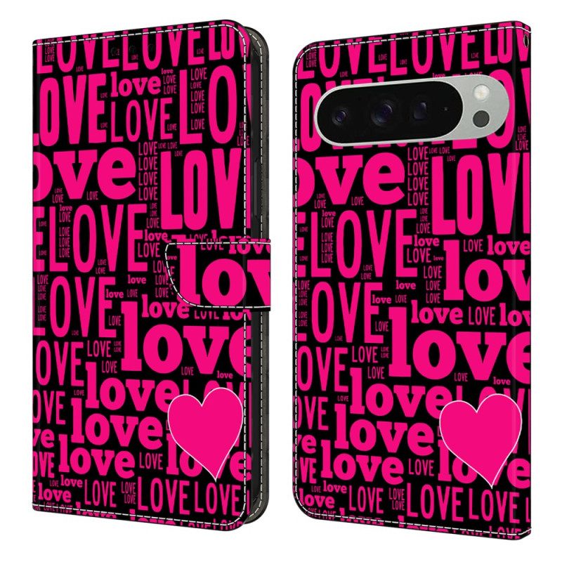Leren Hoesje Google Pixel 10 Pro Xl Liefde