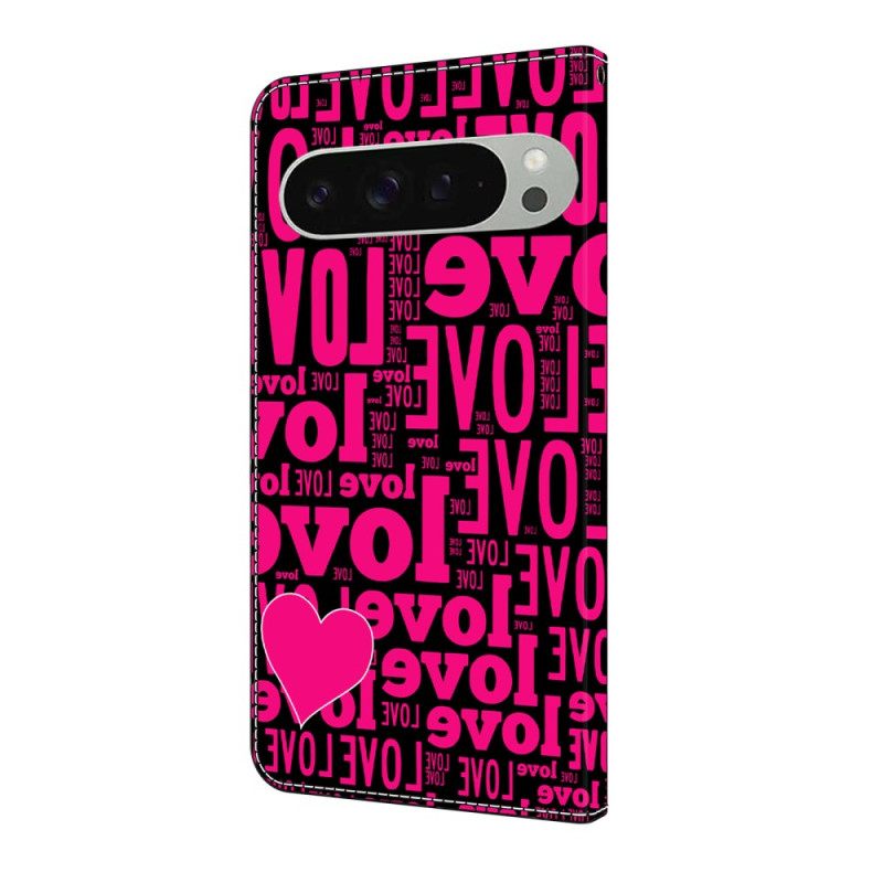 Leren Hoesje Google Pixel 10 Pro Xl Liefde