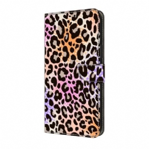 Leren Hoesje Google Pixel 10 Pro Xl Luipaardprint Bescherming Hoesje