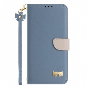 Leren Hoesje Google Pixel 10 Pro Xl Strikje Met Koord