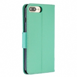 Folio-hoesje voor iPhone 8 Plus / 7 Plus Generfd Leereffect