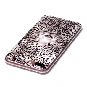 Hoesje voor iPhone 8 Plus / 7 Plus Lichtgevende Sneeuwluipaard