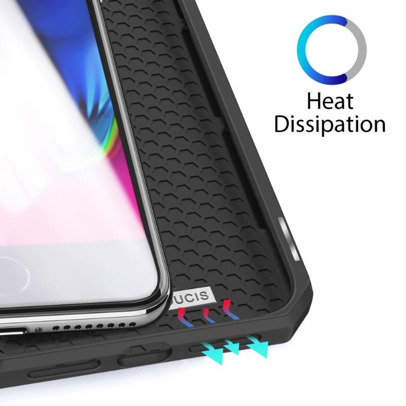 Leren Hoesje voor iPhone 8 Plus / 7 Plus Bescherming Magnetische Case Kaarthouder
