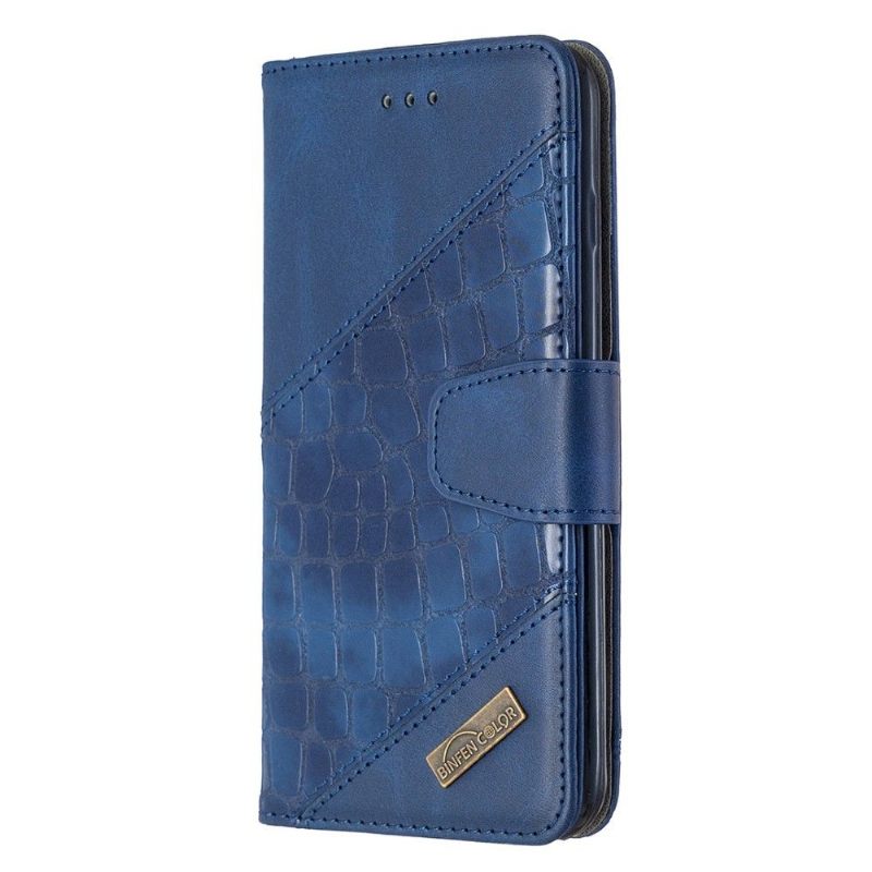 Leren Hoesje voor iPhone 8 Plus / 7 Plus Croc Aspect Leereffect
