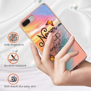 Telefoonhoesje voor iPhone 8 Plus / 7 Plus Stop Nooit Met Dromen