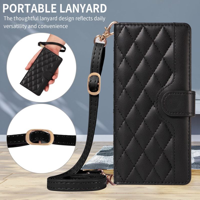 Bescherming Hoesje Oneplus 15 Gewatteerd Met Schouderriem En Riempje