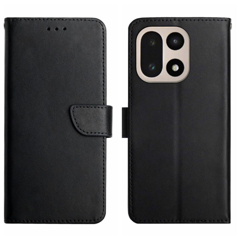 Flip Case Leren Oneplus 15 Nappaleer