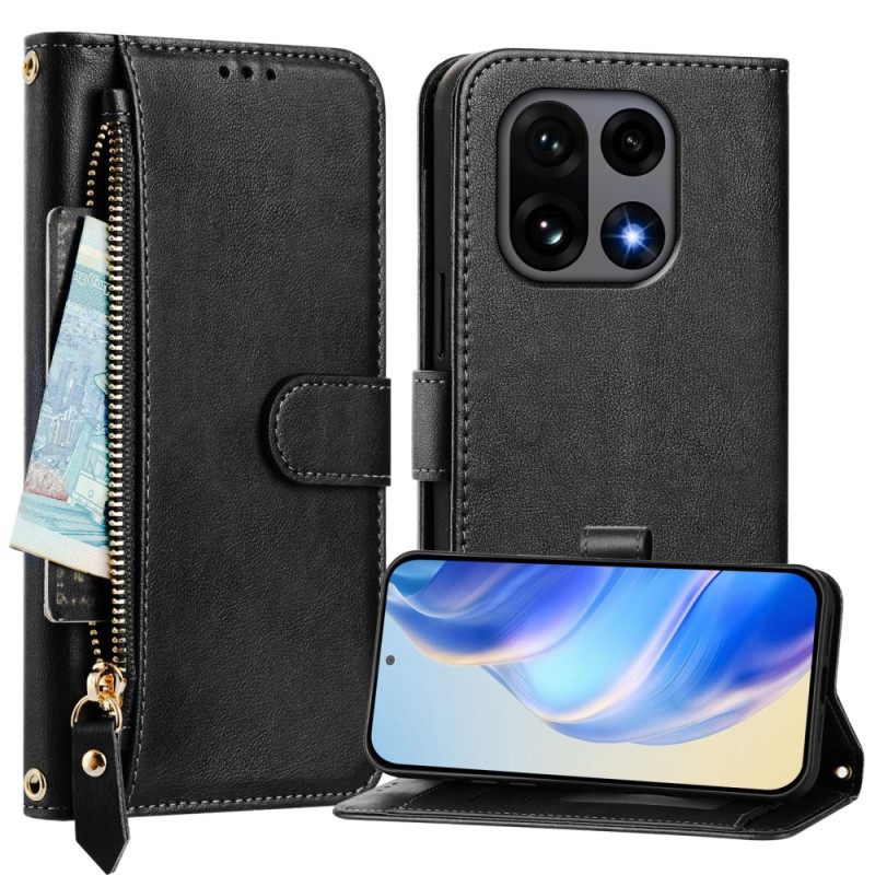 Flip Case Leren Oneplus 15 Portemonnee Met Riempje