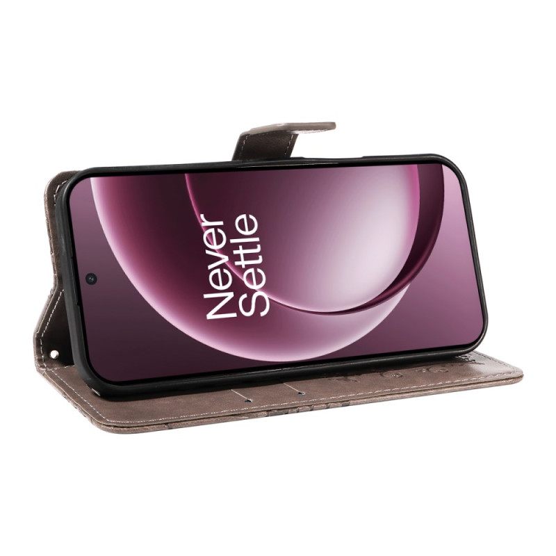 Flip Case Leren Oneplus 15 Reuzenvlinders