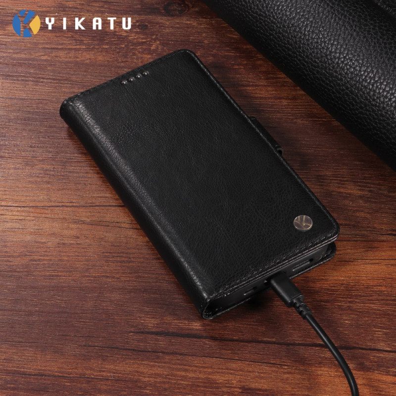 Flip Case Leren Oneplus 15 Vintage Yikatu