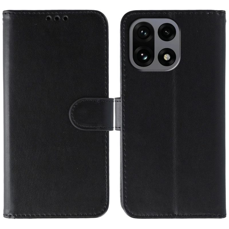 Folio-hoesje Oneplus 15 Effen Kunstleer