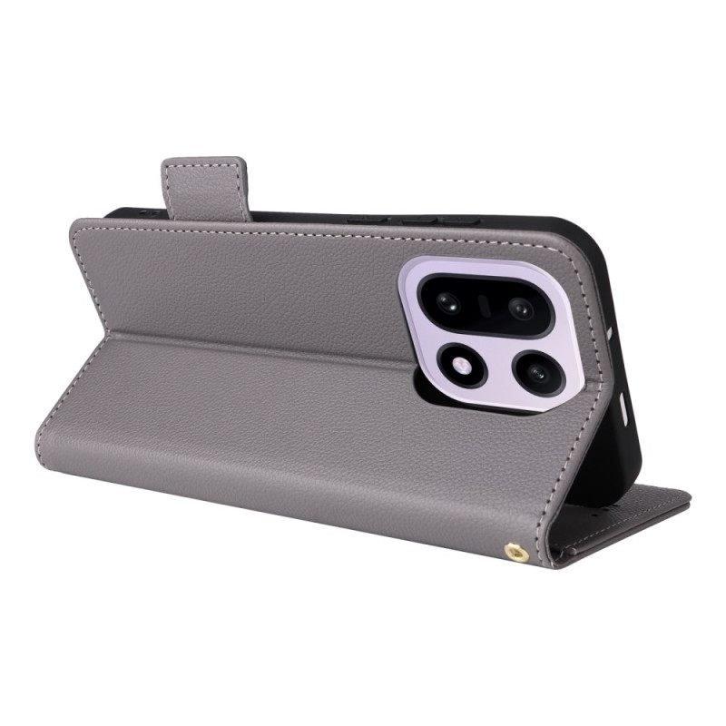 Folio-hoesje Oneplus 15 Kunstleer Met Riempje