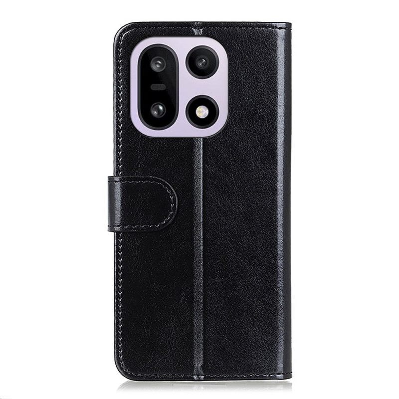 Folio-hoesje Oneplus 15 Lakleren