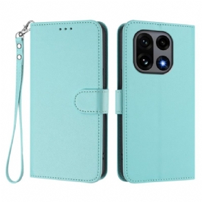 Folio-hoesje Oneplus 15 Telefoonhoesje Effen Met Riempje