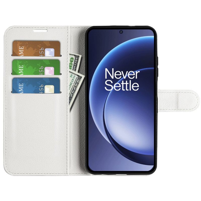 Folio-hoesje Oneplus 15 Telefoonhoesje Kunstleer Lychee